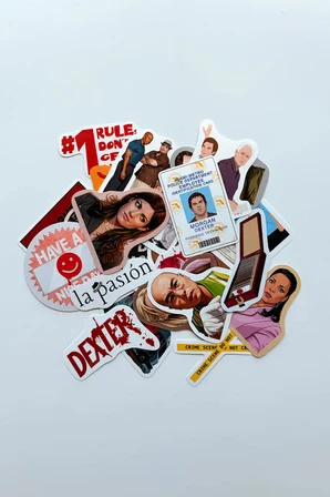 Dexter 25 Parça Sticker Paketi Suya Dayanıklı Laptop Termos Telefon Etiket Seti