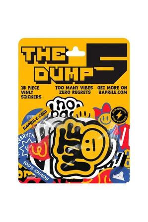 The Dump V Eğlenceli Sticker Koleksiyonu 18 Parça Laptop Kaykay Termos Etiket Seti