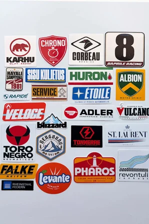 Hayali Şampiyona Ralli Sponsor Çıkartmaları 24 Adet Suya Dayanıklı Laptop Termos Telefon Etiket Seti
