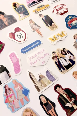 Gossip Girl 28 Adet Sticker Paketi Suya Dayanıklı Laptop Termos Telefon Etiket Seti