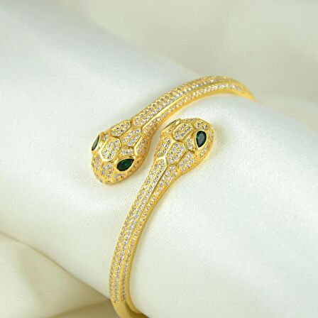 Snake Model Zircon Stone Women's Bangle