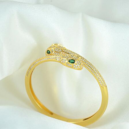 Snake Model Zircon Stone Women's Bangle