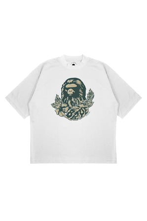 Unisex Oversize A BATHING APE FLOWER Baskılı Boxy Fit Kalın Kumaşlı (240gsm) T-shirt
