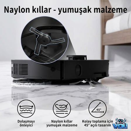 Dreame X40 Ultra L40 Ultra için Yan Fırça 2 Adet