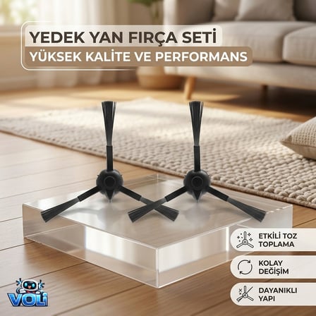 TCL Sweeva 6000 / 6500 modelleri için yedek 4 adet yan fırça