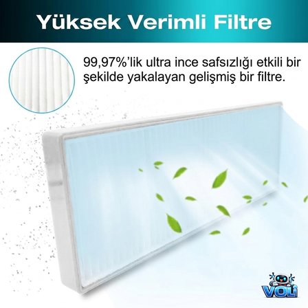 Philips 7000 Serisi 7000/01 7100/01 için Hepa Filtre 4 Adet