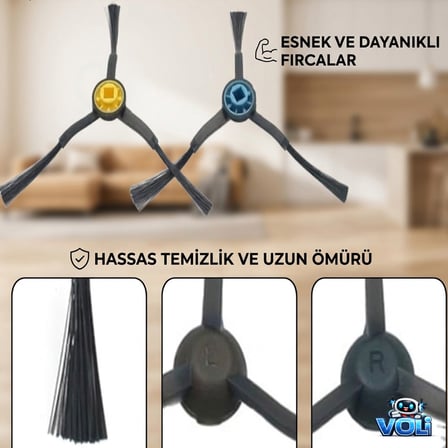 Fakir Robert Rs 770 780 uyumlu Yan Fırça 2 Adet
