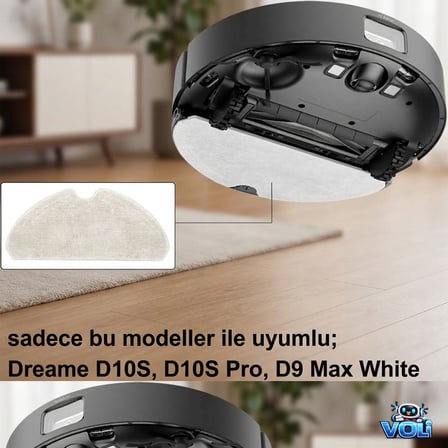 Dreame F9 PRO modeli uyumlu Mop Bezi 2 Adet