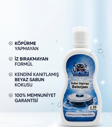 Üstün Beyaz Sabun ve Sihirli Pudra Kokulu 2'li Avantaj Paket Robot Süpürge Deterjanı 2X500 ml