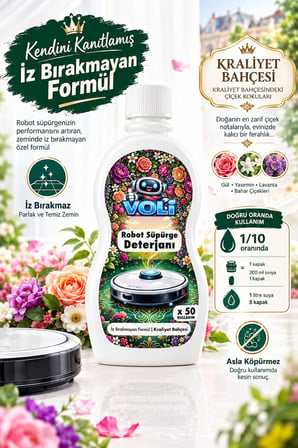 Ultra Shine Çiçek Kokulu Robot Süpürge Deterjanı 3 Adet 500 ml Avantaj Paket - Mop ile Yüzey Temizleme Suyu