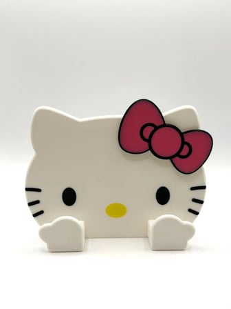 Hello Kitty Temalı 3D Baskı Gözlük Standı Snap Fit Tasarım