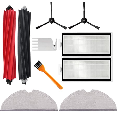 Roborock Q8 Max / Q8 Max Plus (Q8 Max Pro DEĞİL!) için Yedek Fırça Hepa Filtre Mop Seti 10 PARÇA