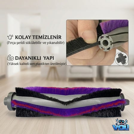 Fakir Robert Rs 770 780 için 5 Parça  Yedek Fırça Filtre Seti