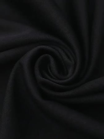 Baskılı Oversize Bisiklet Yaka T-shirt - Siyah