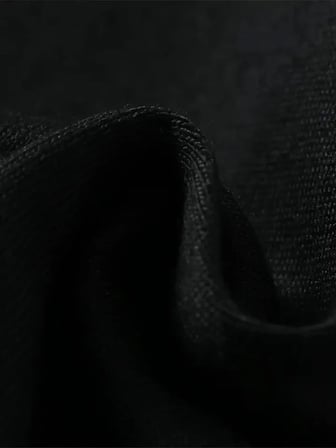 Baskılı Oversize Bisiklet Yaka T-shirt - Siyah