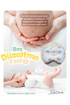 Bebek Baş Düzeltme Yastığı, Kafa Şekillendirici Bebek Yastık