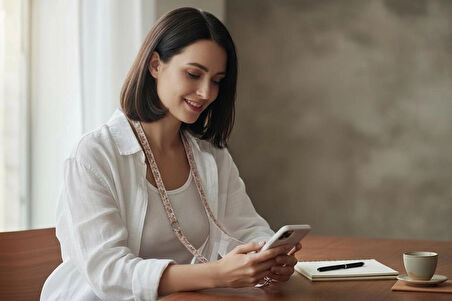 BASKILI TELEFON ASKISI CROSSBODY(AYARLANABİLİR) TÜM KILIFLARA UYUMLU