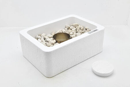 BETON - ATEŞ ÇUKURU - DİKDÖRTGEN - KREM
