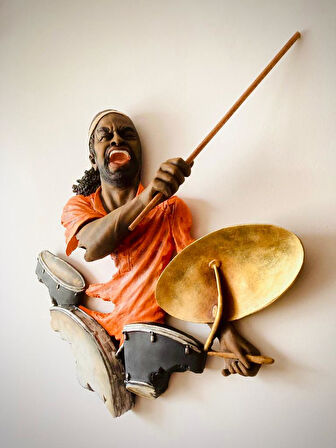 Baterist,Dekoratif Duvar Obje Biblo Orjinal