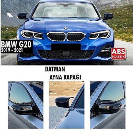 BMW G20 3 Serisi Batman Yarasa Ayna Kapağı Piano Black ABS Plastik