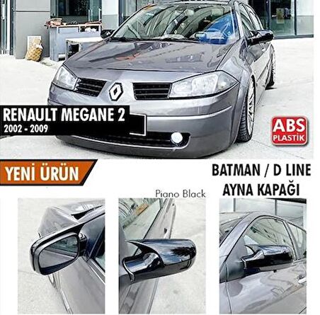 Renault Megane 2 2002-2009 Batman Yarasa Ayna Kapağı Piano Black ABS Plastik