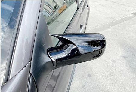 Renault Megane 2 2002-2009 Batman Yarasa Ayna Kapağı Piano Black ABS Plastik