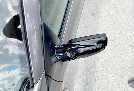 Renault Megane 2 2002-2009 Batman Yarasa Ayna Kapağı Piano Black ABS Plastik