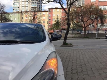 Hyundai Elantra 2011-2016 Batman Yarasa Ayna Kapağı Piano Black ABS Plastik