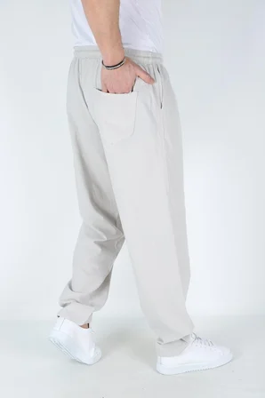 %100 PAMUK Ham bez keten pantolon 4XL-5XL-6XL