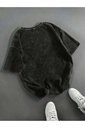 Batik - Unisex  Baskılı Oversize T-Shirt