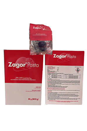 Zagor Pasta Fare Ilacı Fare Sıçan Mücadelesi Lezzeti Arttırılmış Hazır Pasta Yem