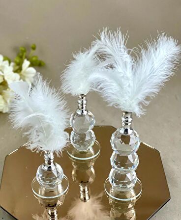 3 LÜ TÜYLÜK KRİSTAL SET