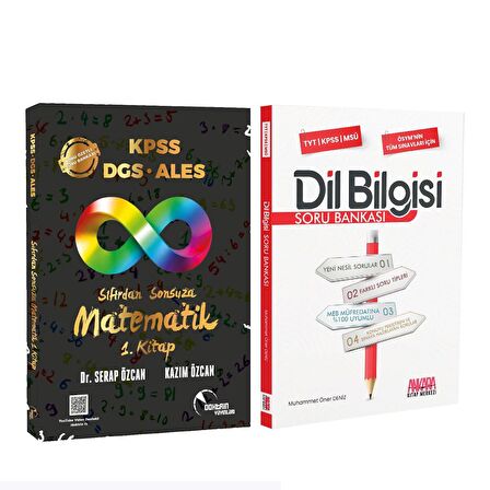 Doktrin KPSS Sıfırdan Sonsuza Matematik 1 Konu Özetli ve AKM Dil Bilgisi Soru Bankası Seti 2 Kitap