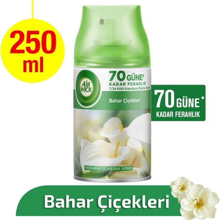 250 ml Bahar Çiçekleri Oda Kokusu Yedek 70 Güne Kadar Süren