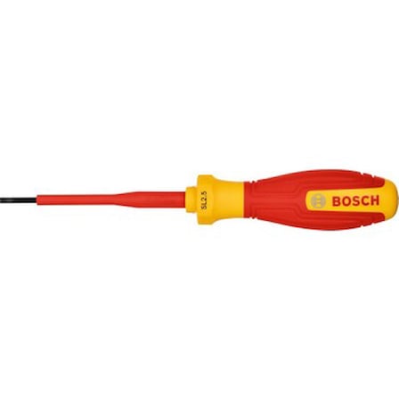 İzoleli Düz Tornavida 2.5 x 75 mm 1000 Volt Güvenlik Özelliği