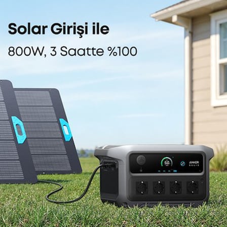 Anker SOLIX C2000 Gen 2 Taşınabilir Güç Kaynağı - 2.048 Wh - 4.000W Tepe Gücü - 4kWh'ye