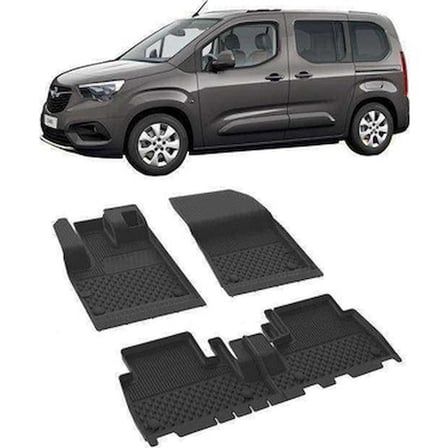 Opel Combo 2019+ Uyumlu 4.5D Havuzlu Paspas