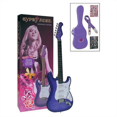 Elektro Gitar Seti ile Kılıf, Askı ve Eğitici Dvd