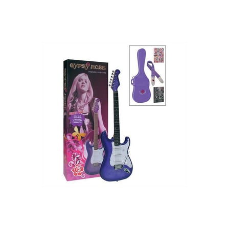 Elektro Gitar Seti ile Kılıf, Askı ve Eğitici Dvd