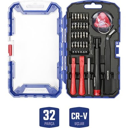 32 Parça Hassas Elektronik Onarım Seti Cr-V Malzeme ile