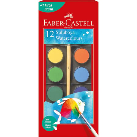 23 Mm 12 Renk Sulu Boya Seti, Faber-Castell