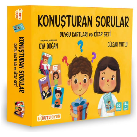 Oyun Kartları ve Kitap Seti - Duygu Konuşma Kartları