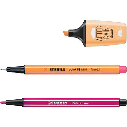 Stabilo Pastellove Mini Set 18'li 775 8 İnce Uçlu Keçeli Kalemler Özel Renkli