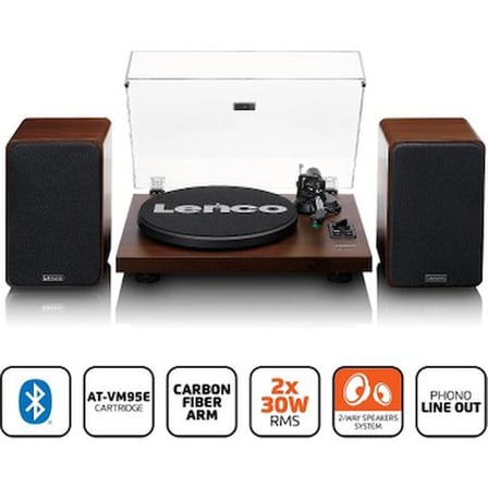 Bluetooth'lu Ahşap Pikap ile Şık Müzik Deneyimi