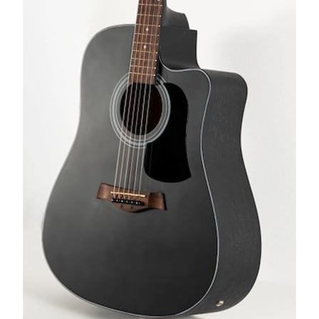 Elektro Akustik Gitar, 650 mm Uzunlukta ve Siyah Renkli Tasarım