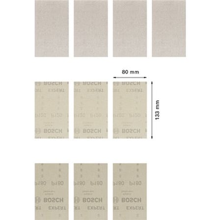 Zımpara Ağı Seti, 80 x 133 mm Boyutlarıyla Yüksek Kalite ve Dayanıklılık