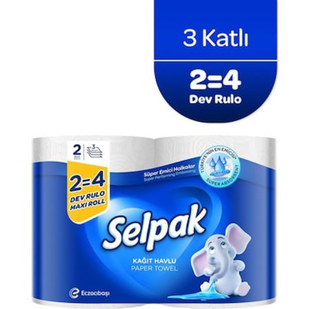 2'li Dev Rulo Kağıt Havlu