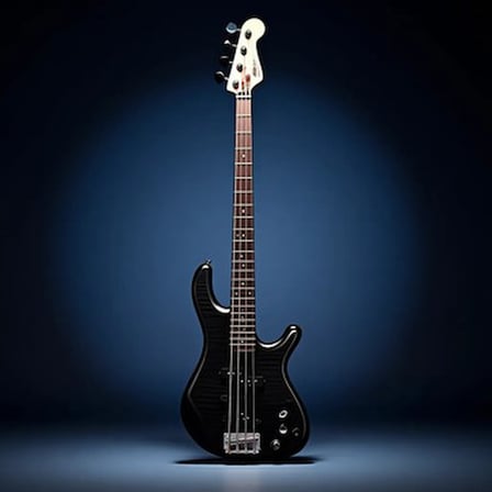 Ergonomik Gövdeye Sahip 4 Telli Bas Gitar ile Kılıf