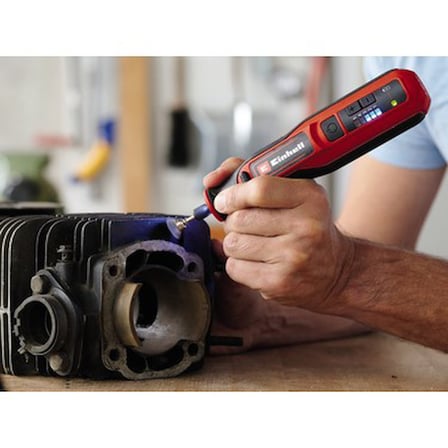 Einhell Akülü Gravür Seti TE-MT 7,2 Li (Lityum-iyon, 7,2 V akü, hız kontrolü, kilitleme düğmesi,
