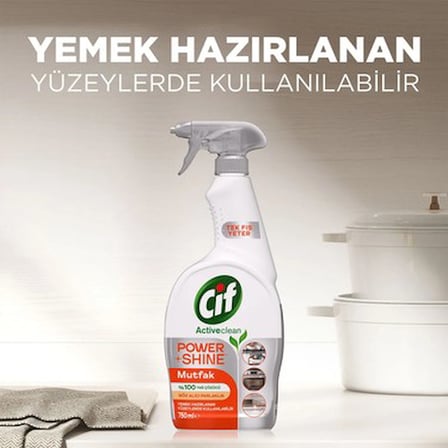 Mutfak İçin 750 ml Temizleyici ve Yağ Çözücü Sprey